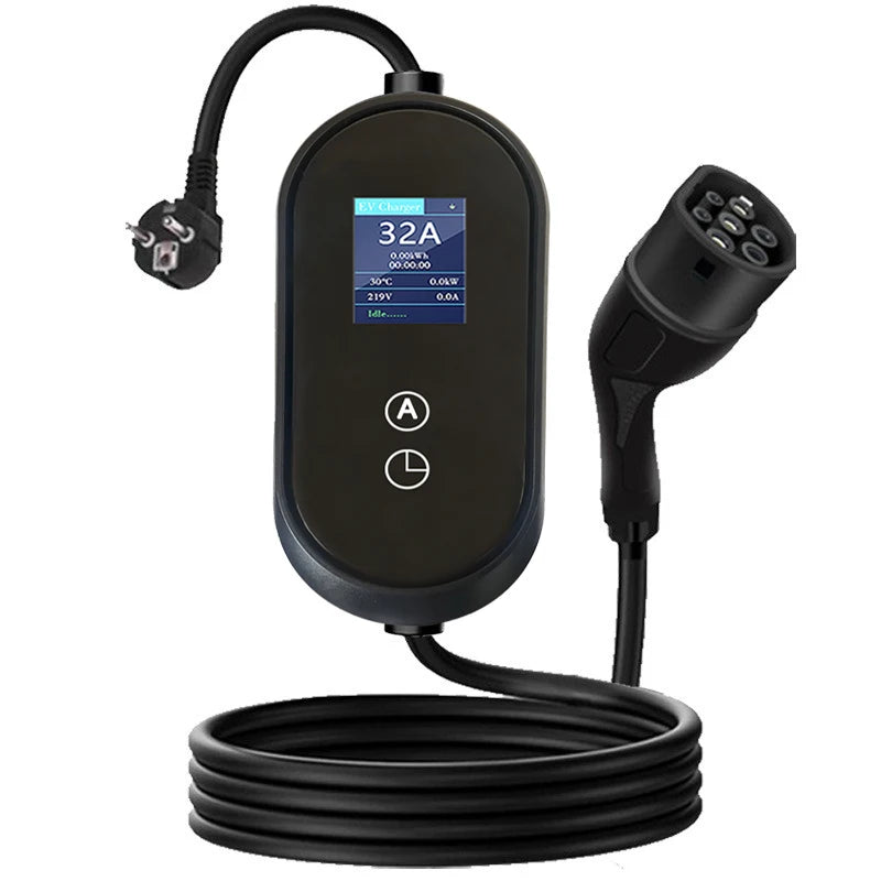 DC Fast EV Charging Station-Portable EVSE Charger with Mode 2 Compatibility for Electric Vehicles 01