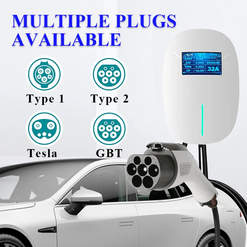 Future Energy 22kW AC EV Charger Type 2 Wall Mounted OCPP 1.6 RFID Commercial EV Charging Station...