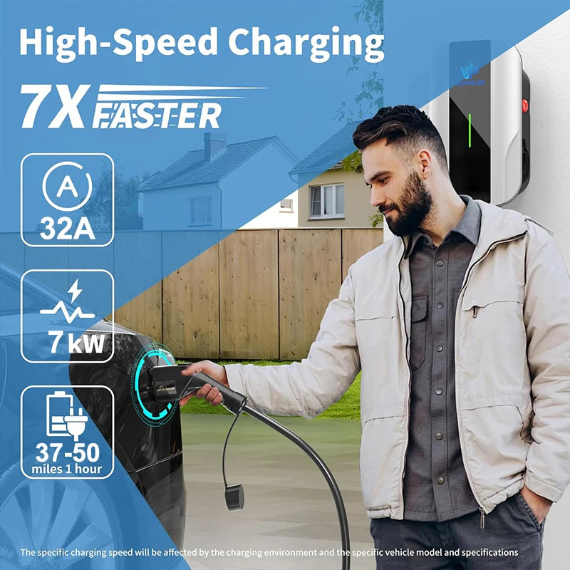 Future Energy 22kW AC EV Charger Type 2 Wall Mounted OCPP 1.6 RFID Commercial EV Charging Station...