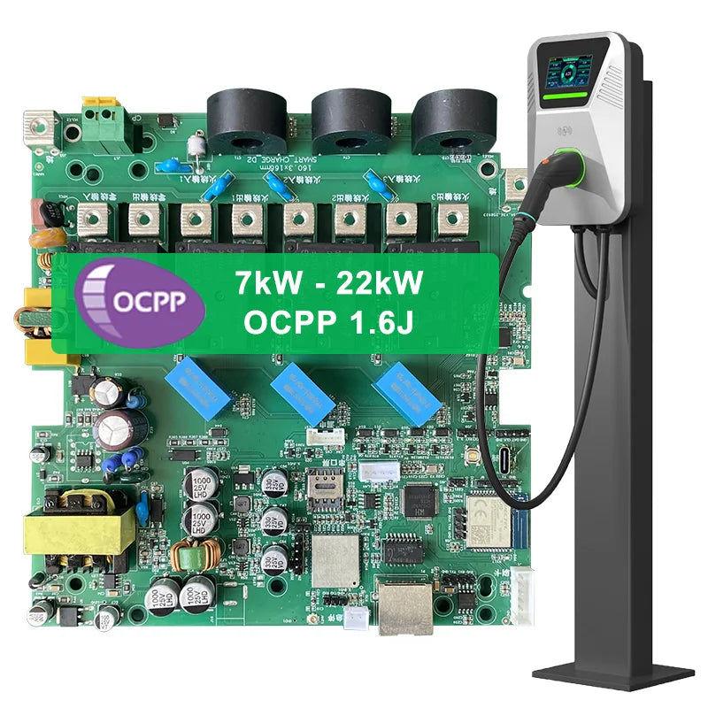 EV Charger Control Board PCB Main Board with OCPP RFID 4G WiFi for Smart Charging Station 01