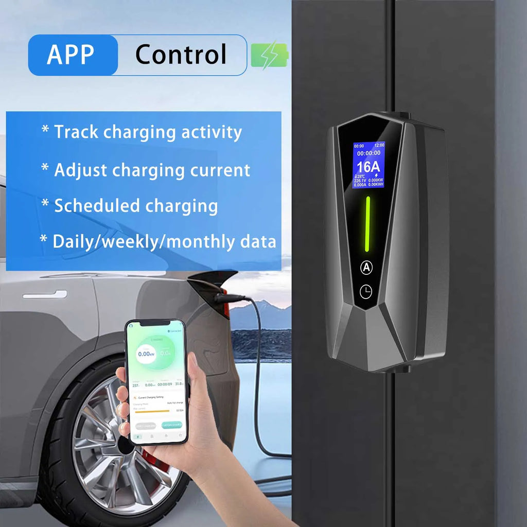 EV Portable Charger Portable Electric Car Charger Mode 2 EVSE Charger 16A 32A 01