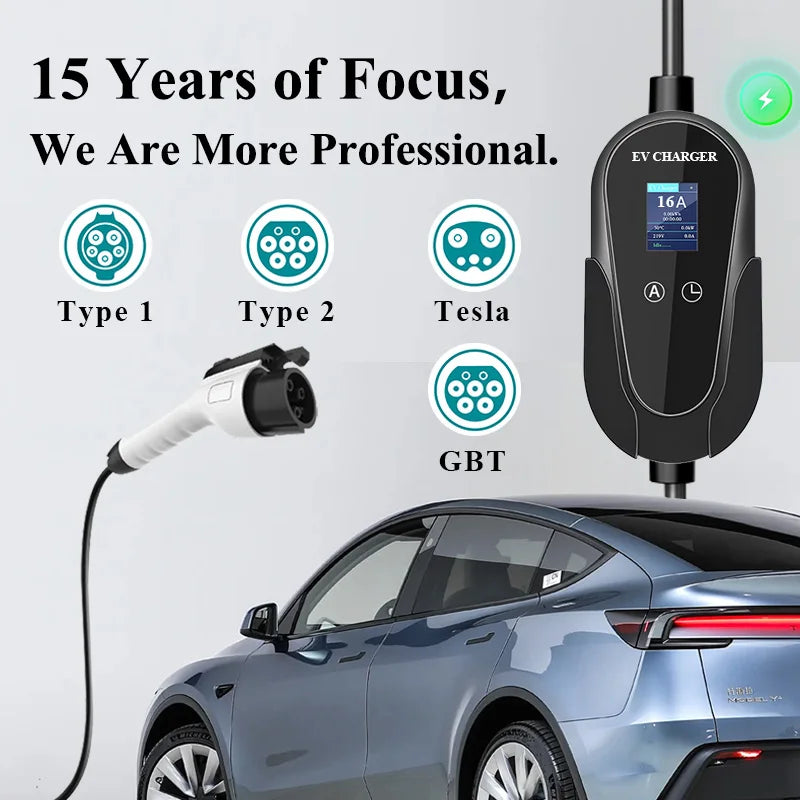 Future Energy 3.5kW 7kW / 11kW / 22kW Smart Portable AC EV Charger  Fast Electric Vehicle Chargin...