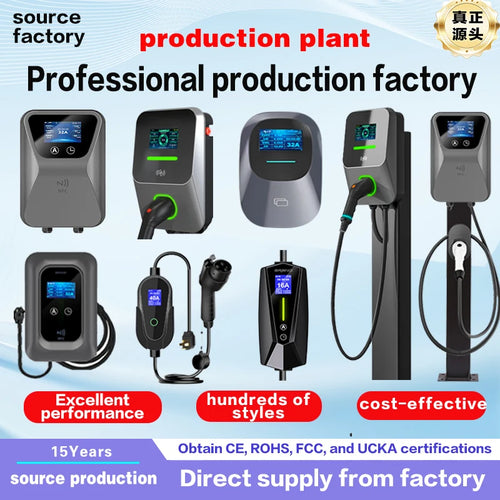 7 kw  11kw 22kW AC EV Charger Type1/ 2 Wall Mounted OCPP 1.6 RFID Commercial EV Charging Station 3 Phase 32A 01