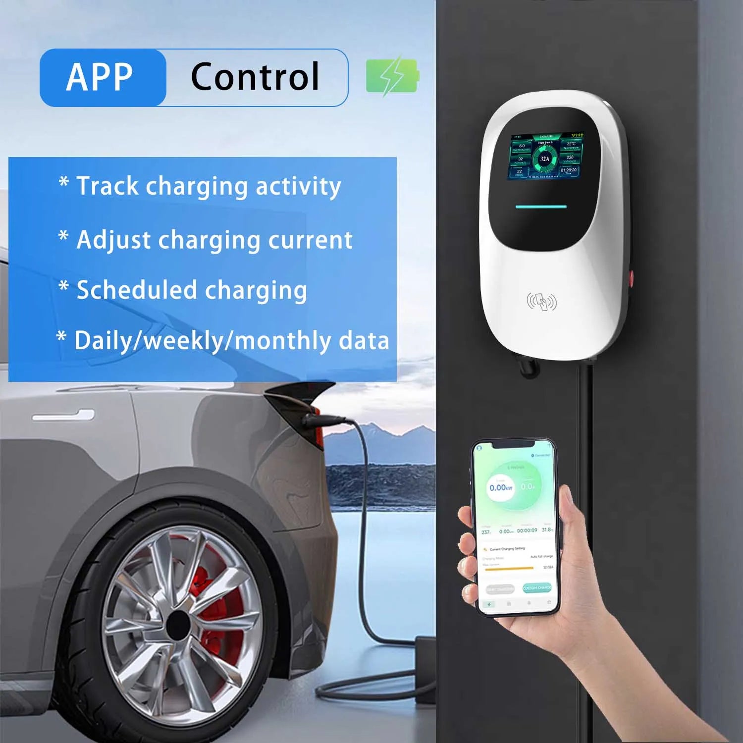 OCPP 1.6 RFID Commercial EV Cha DC Fast EV Charging Station-High-Power Electric Vehicle Charger 01